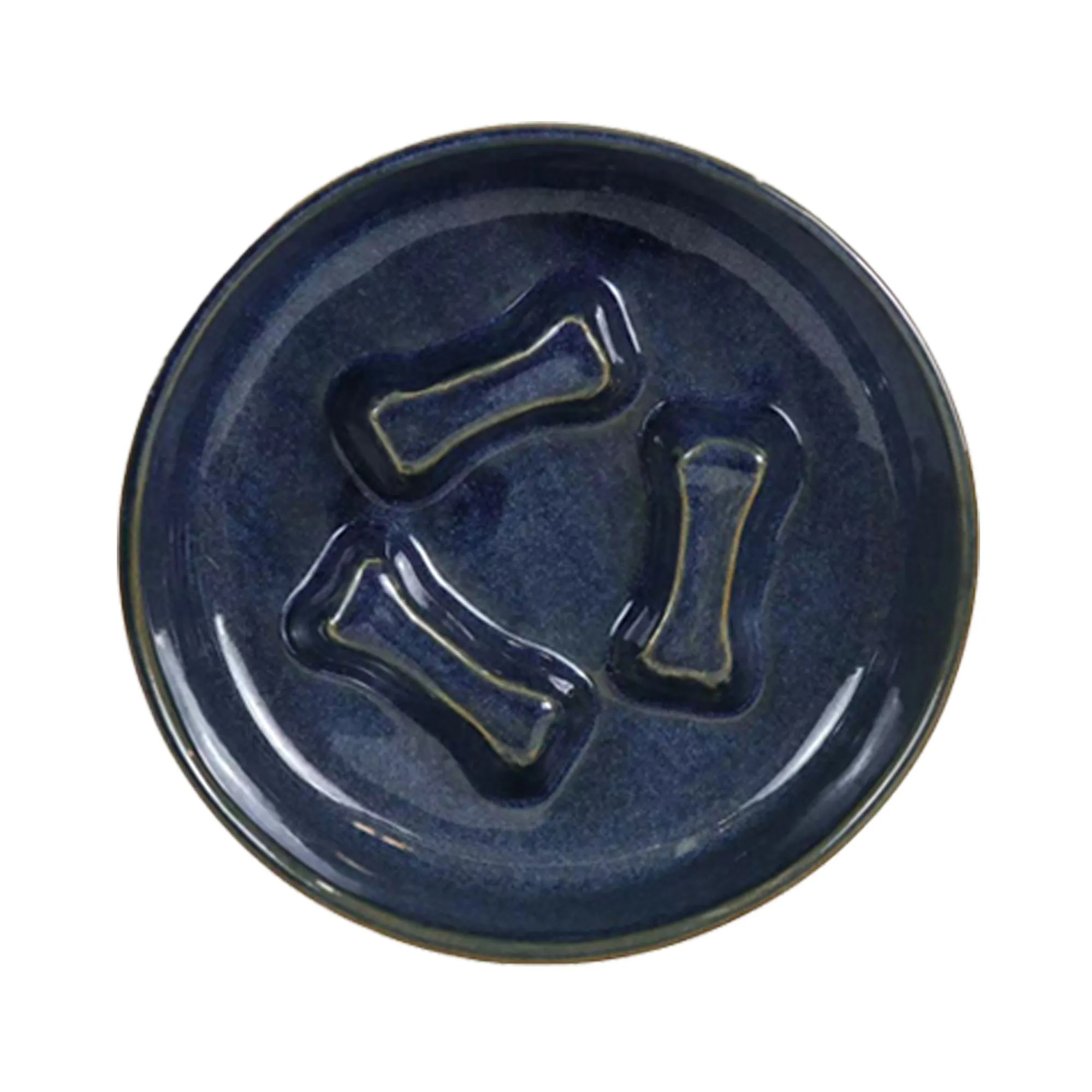 Ceramic Round Pets Dog Slow Feeder Bowl 7