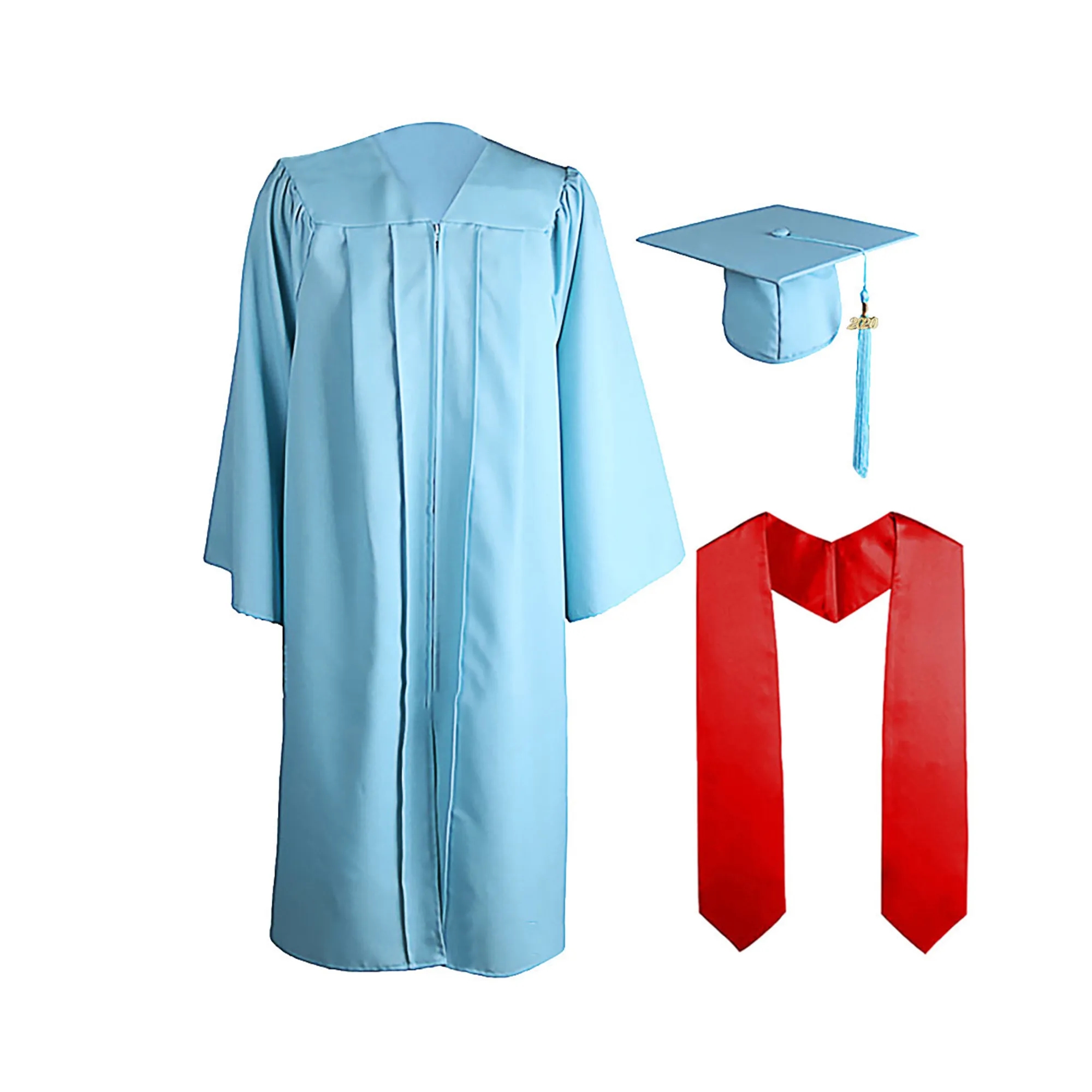 Graduation Ceremony Gown Suit With Hat Shawl 6
