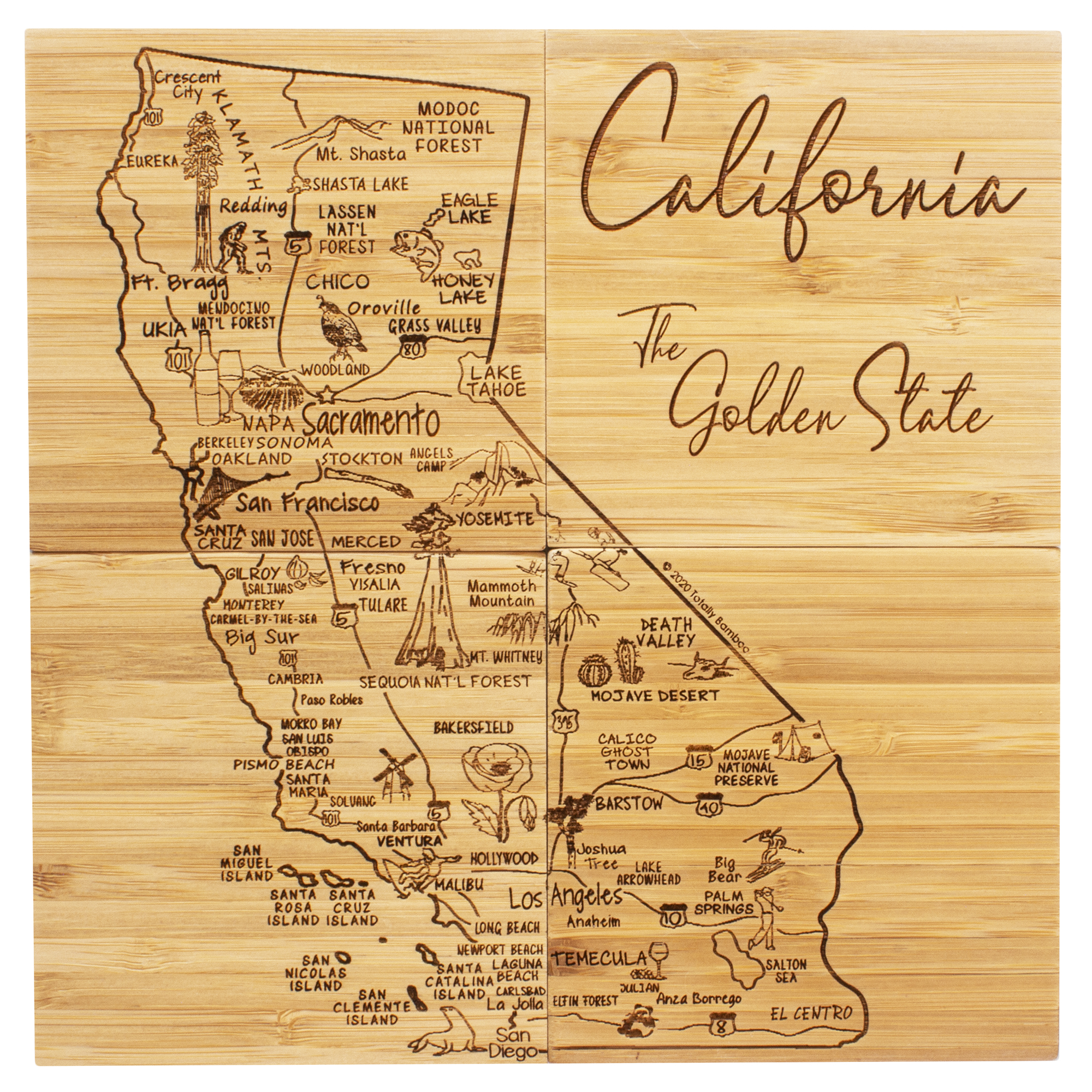 California Puzzle Coaster Set 10