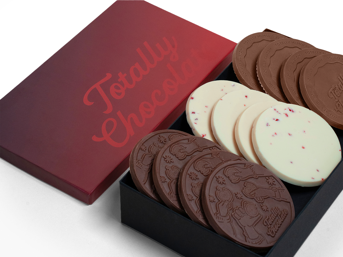 Gourmet 12-Piece Chocolate Cookie Gift Set with Classic Custom Packaging