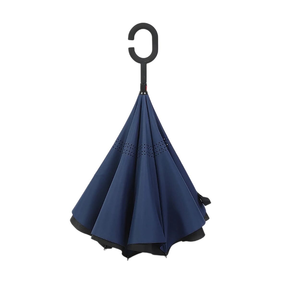 Durable Pongee Inversion Umbrella with Fiberglass Frame 16