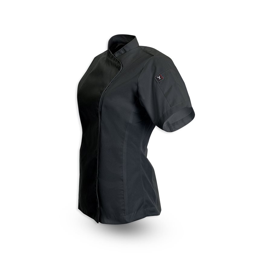 Crossover Collar Womens Mesh Chef Coat 3