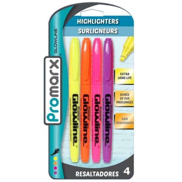 Highlighters - Assorted 4 Pack 1