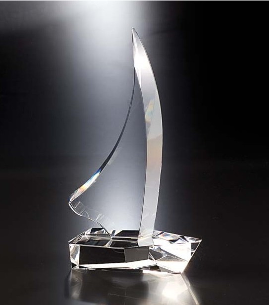 Contemporary Vistas Crystal Sail Boat Award 2