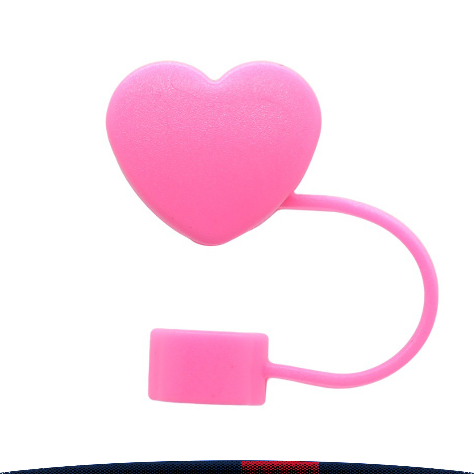 Sippa Heart-Shaped PVC Straw Topper 2