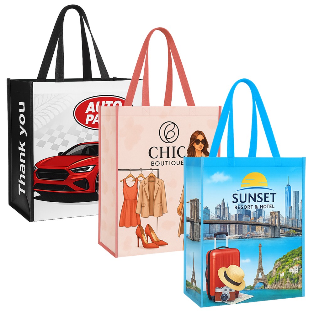Full Color Tote Bag - UV Printed - 12X10X4 1