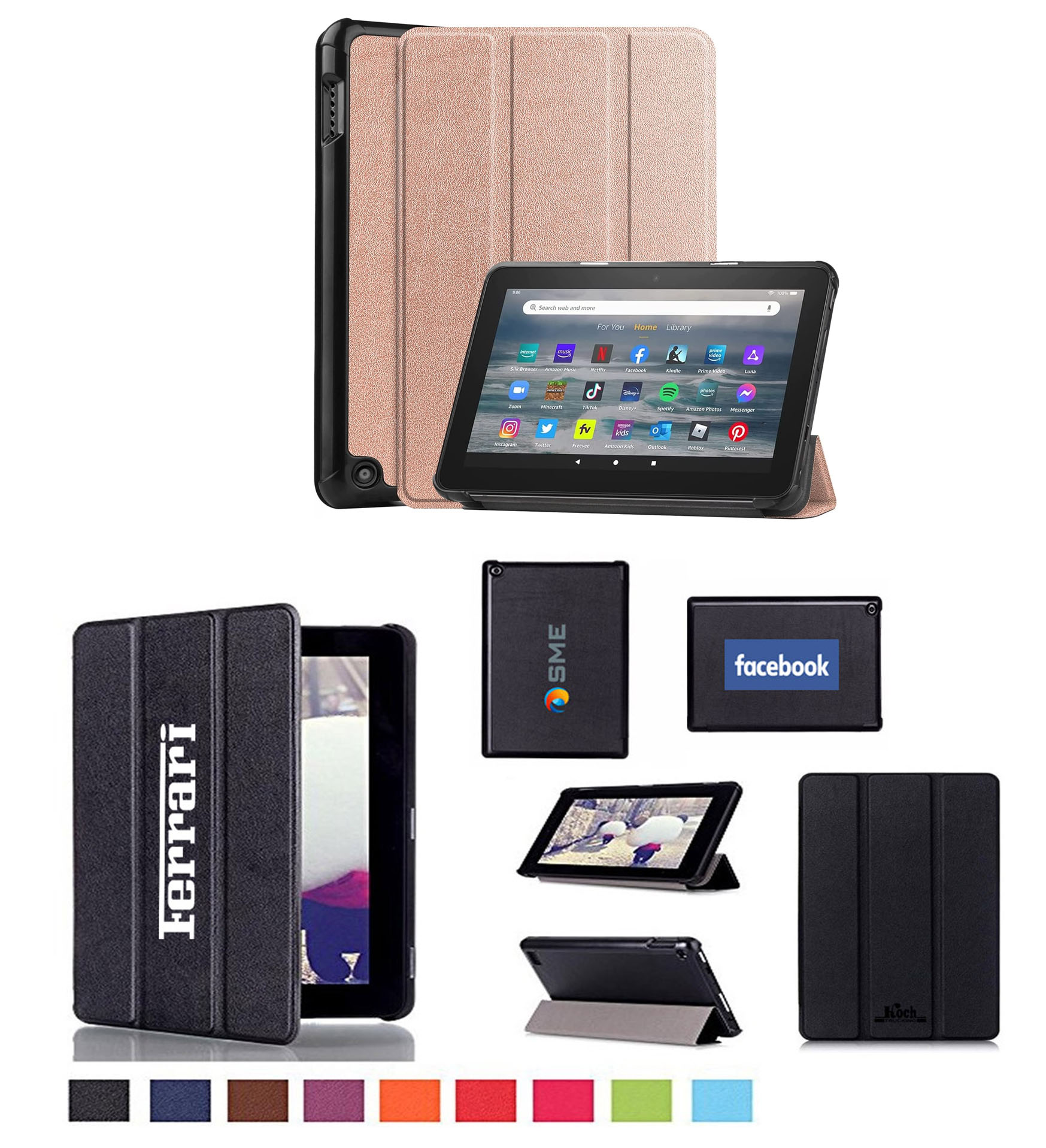 iBank ® Smart Cover Case for Kindle Fire 7 Tablet (12th Generation, 2022) 2
