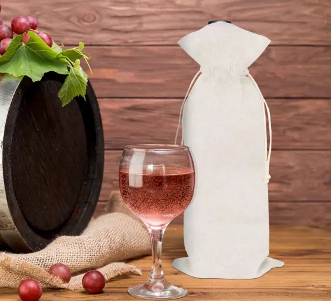 Canvas Wine Bags - Non Printed 6
