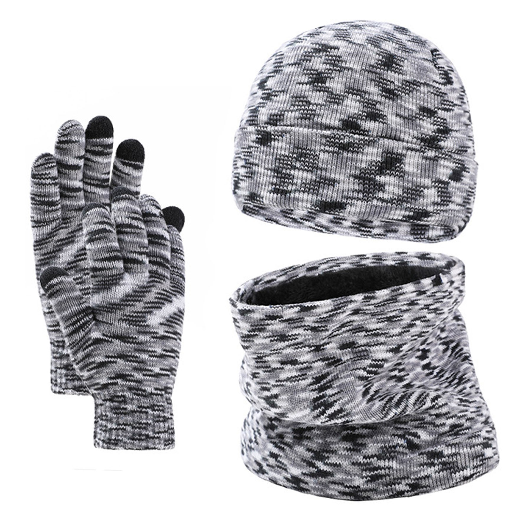 Winter Beanie Scarve Glove Set 8