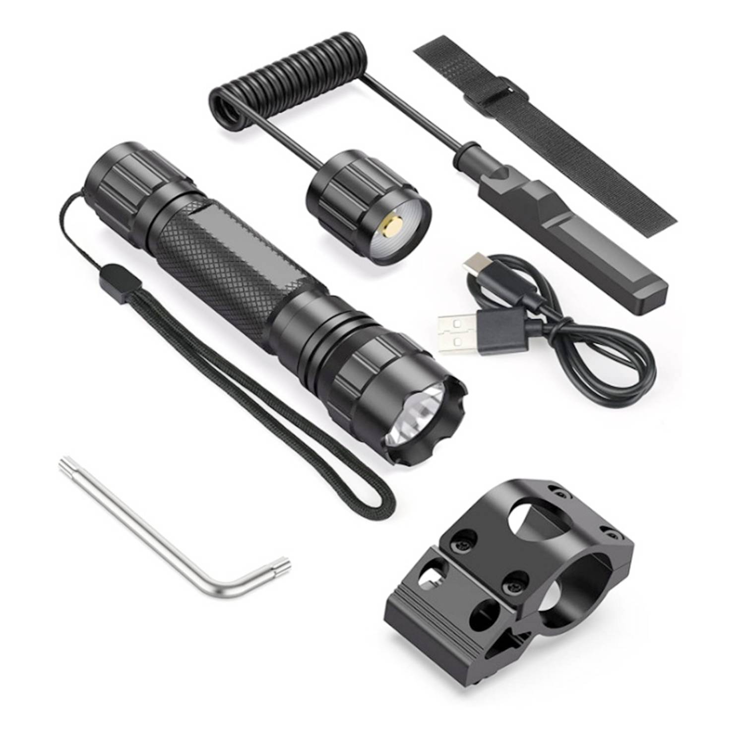 Waterproof Outdoor Aluminum Tactical LED Flashlight 2