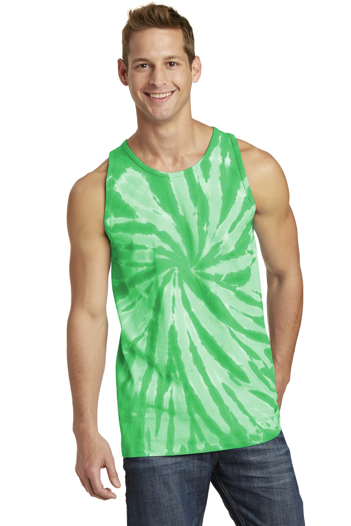 Port & Co Tie-Dye Tank Top. PC147TT 58