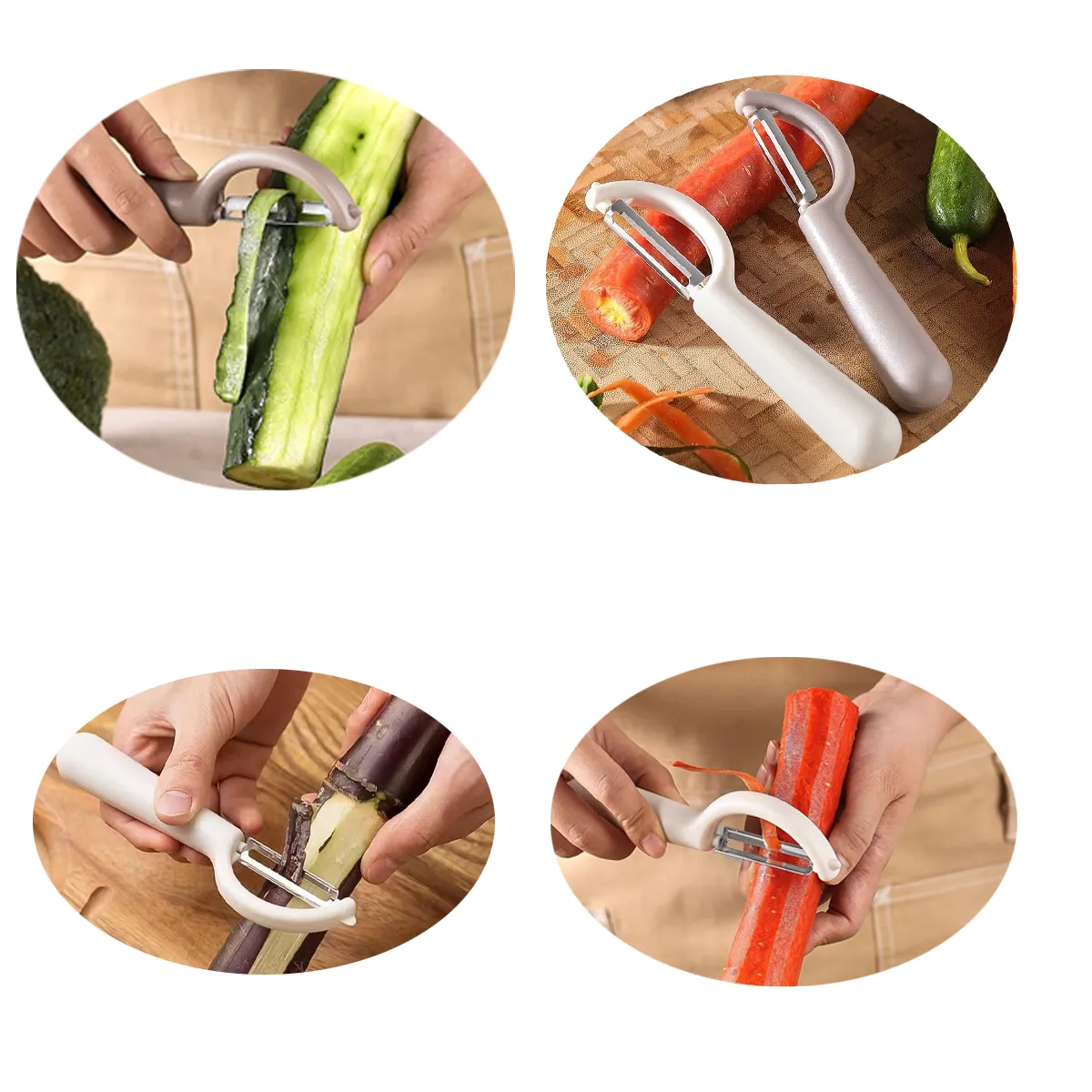 Silky Rotating Thickened Stainless Steel Vegetable Peeler 3