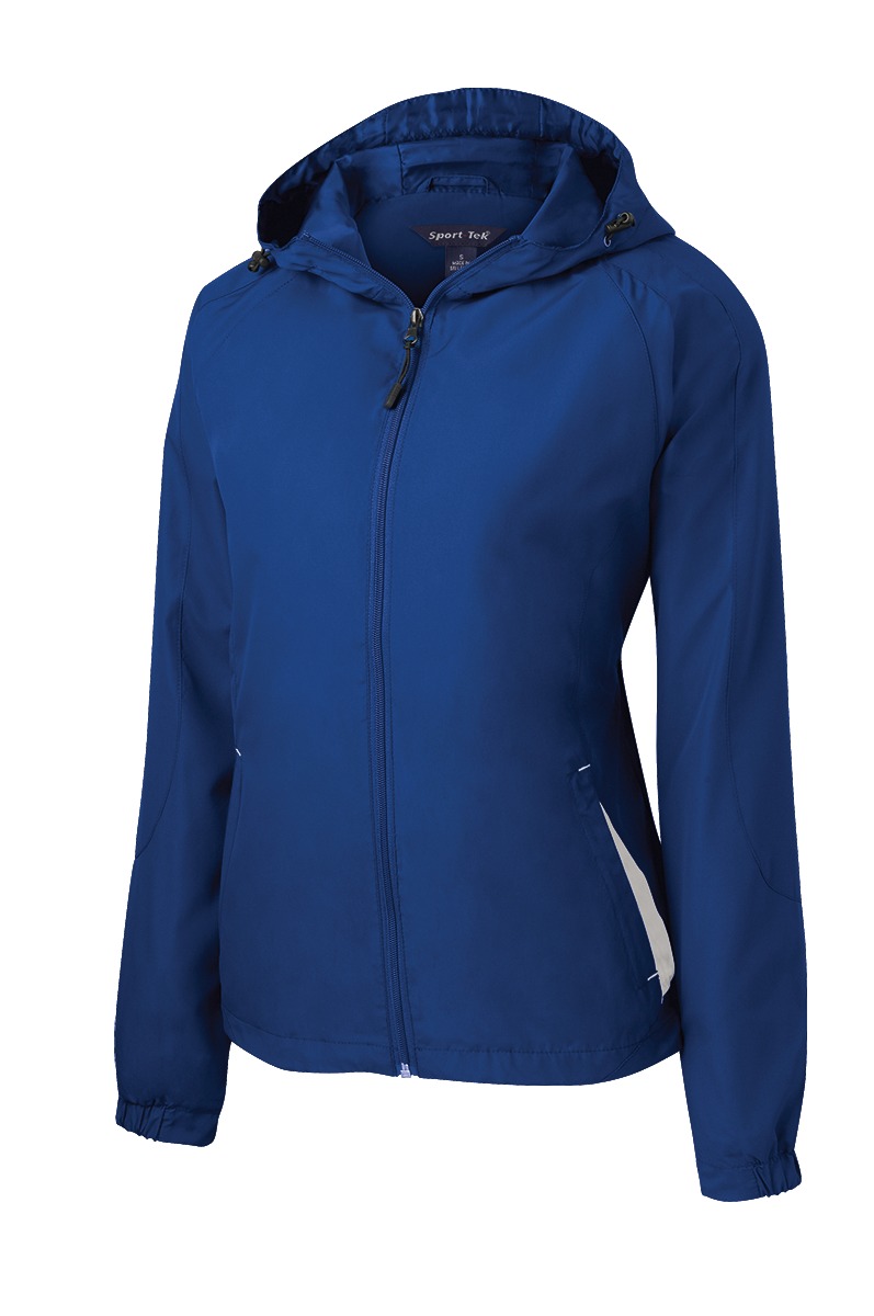 Sport-Tek Women's Colorblock Hooded Raglan Jacket. LST76 48