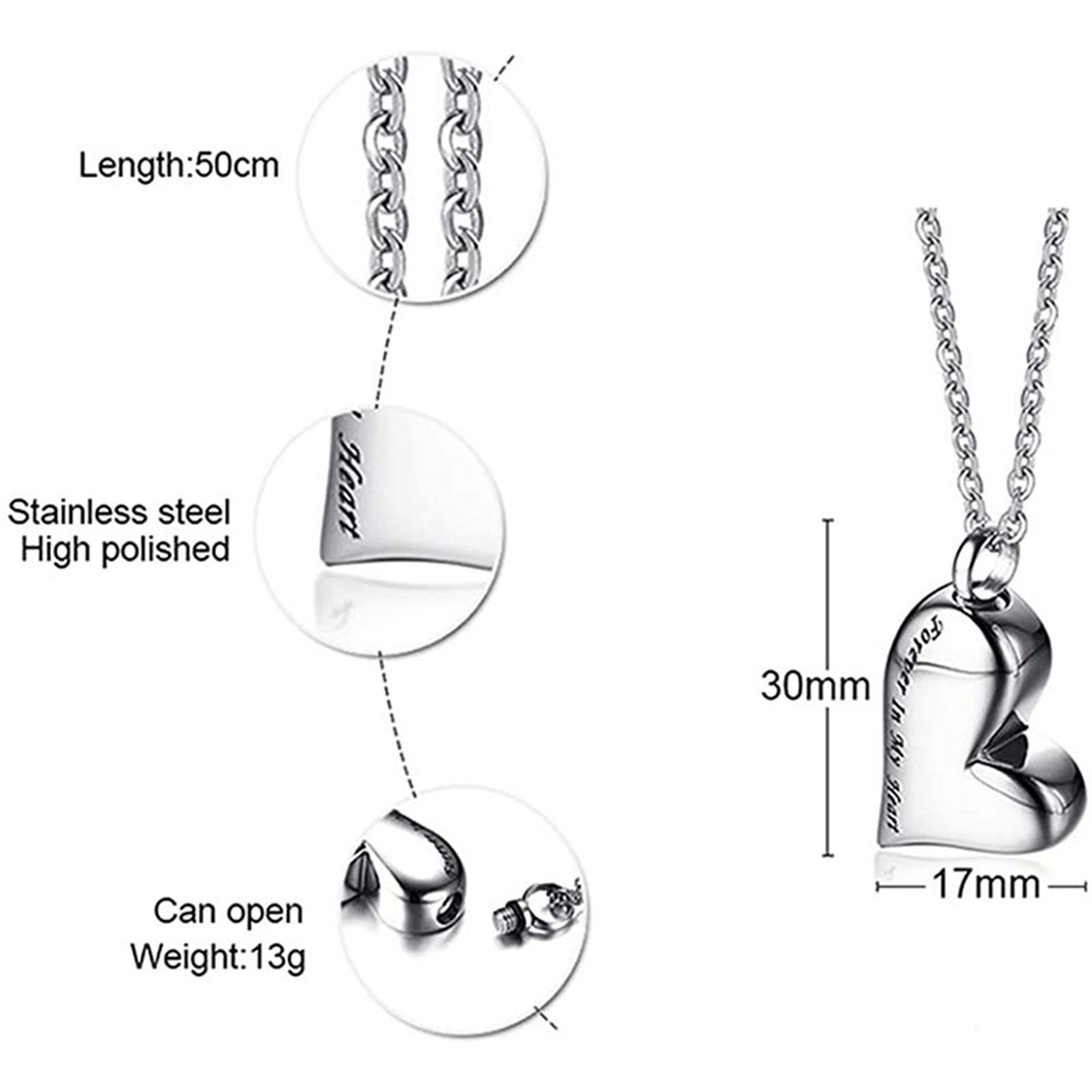 Stainless Locket Necklace 3