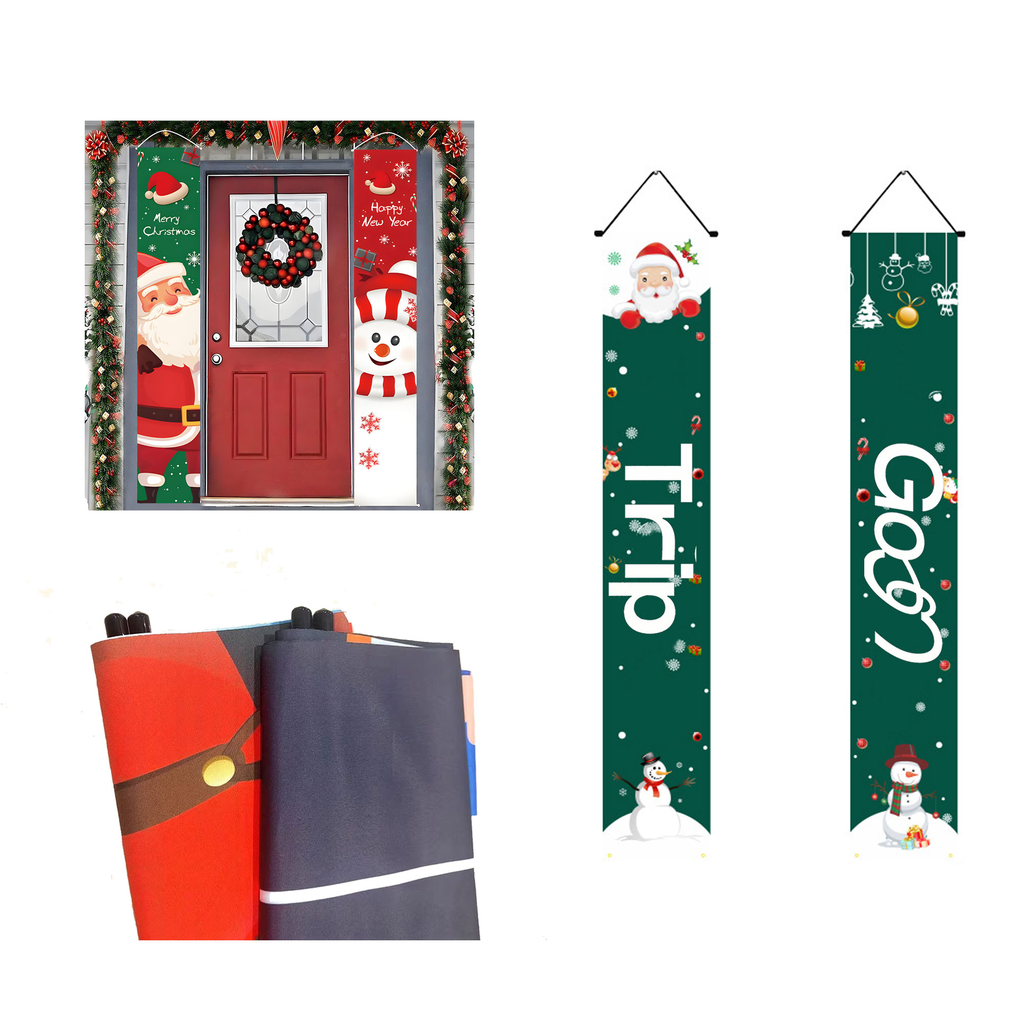 Christmas Flag Hanging 1