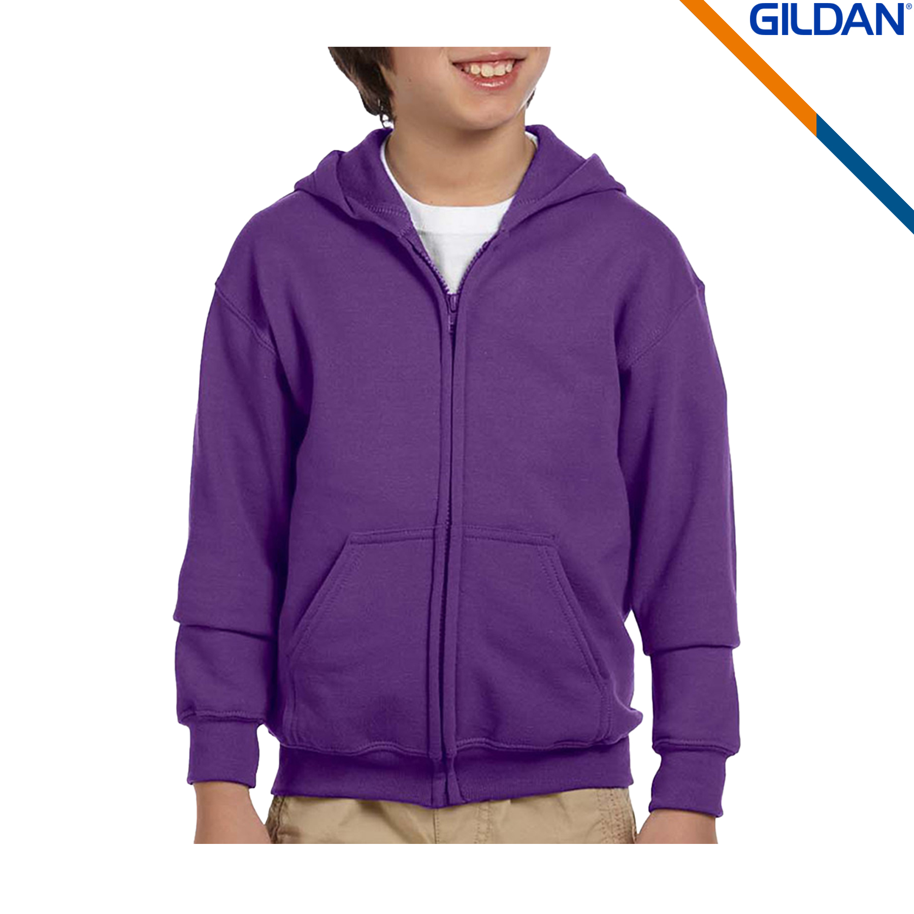 Gildan® Heavy Blend Youth Full Zipper Sweatshirts, custom hoodie or sweatshirt with logo imprint 10