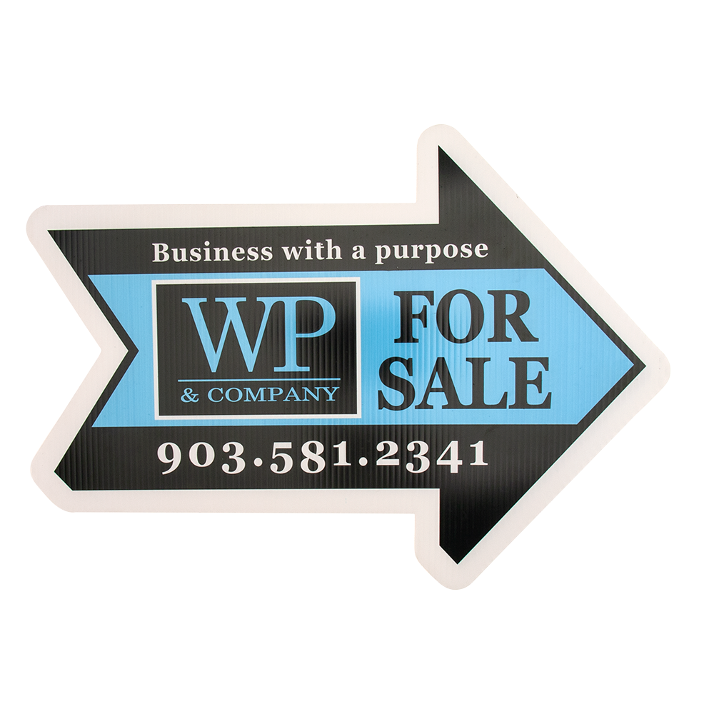 Arrow Yard Sign, Screen Printed