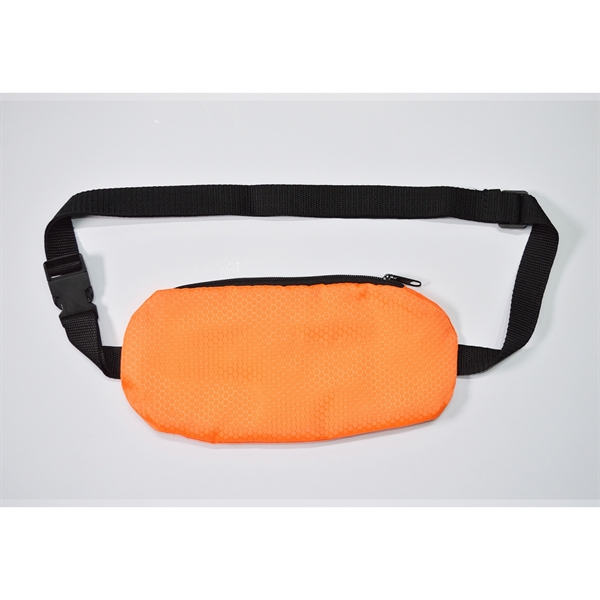 Oval Running Belt w/ 2 Pockets - Custom Logo 10.5x2.5x5 in 5