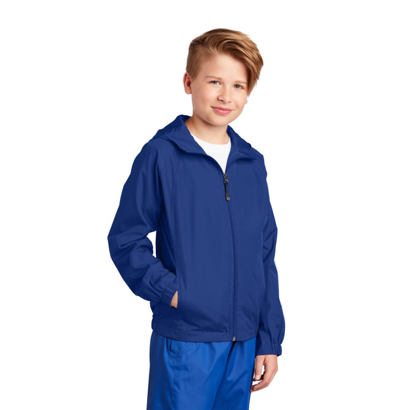 Sport-Tek Youth Hooded Raglan Jacket. 9