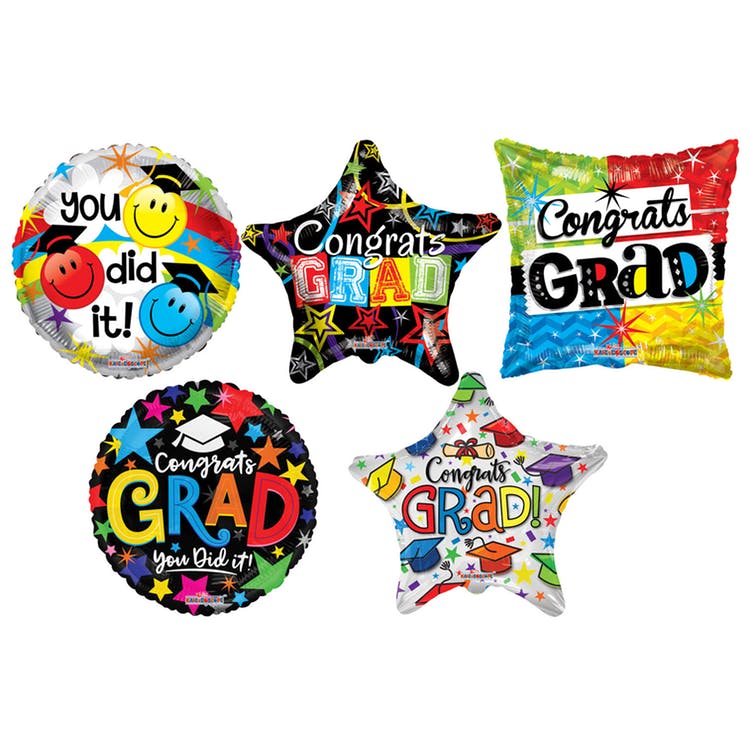 Graduation Balloons - Mylar 18" 2