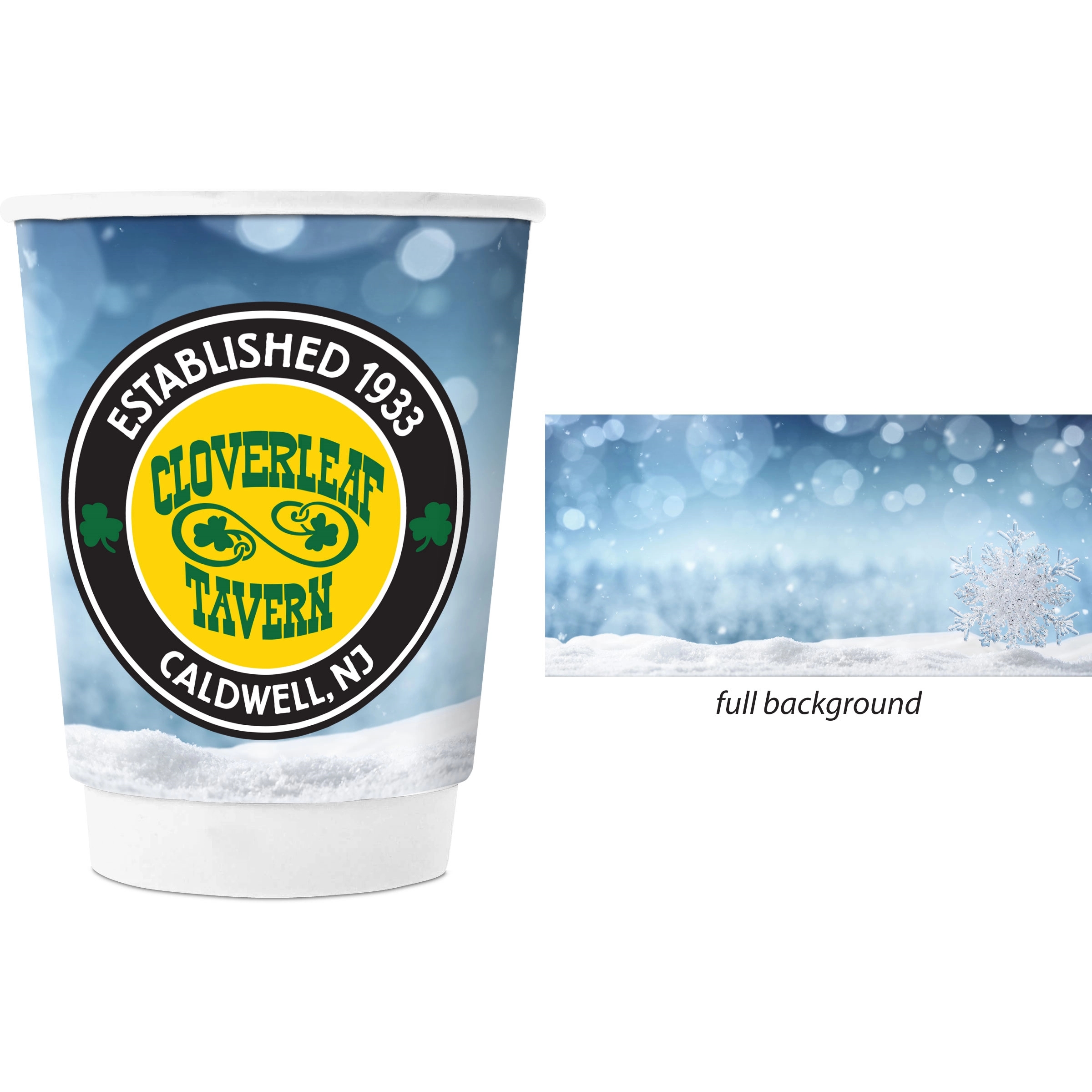 Holiday Themed 12 oz Double Wall Cup 6