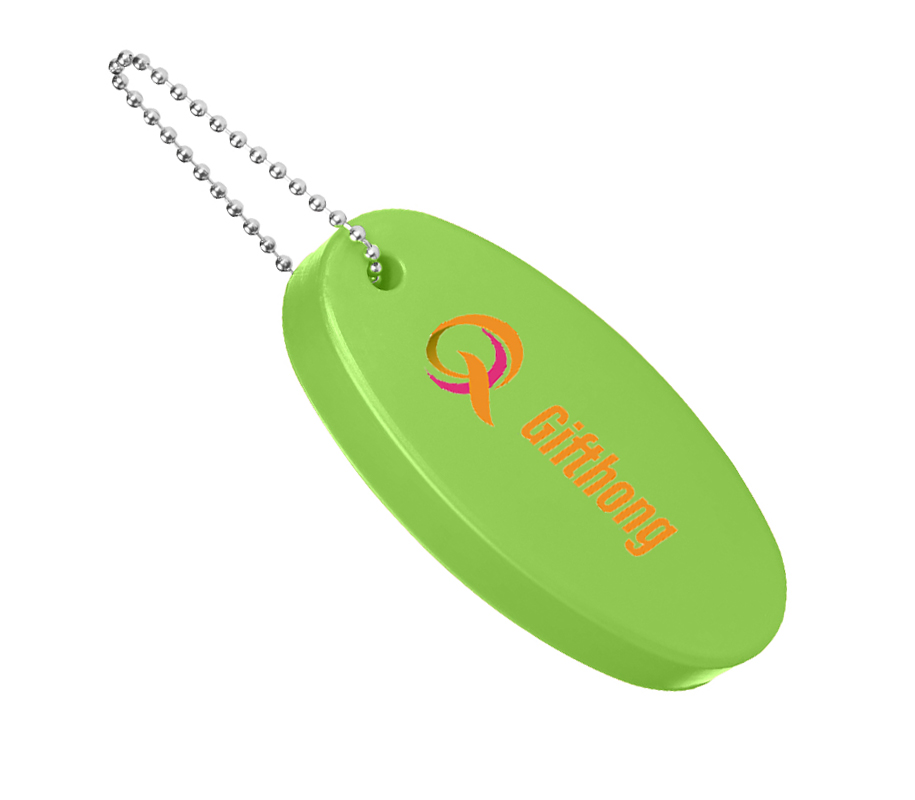 Oval Floater Foam Keychain 2