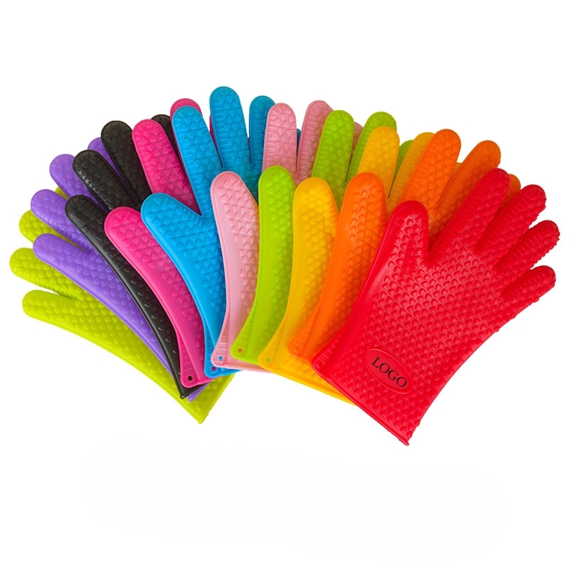 Custom Gift Silicone Baking Oven Mitt & BBQ Gloves 8