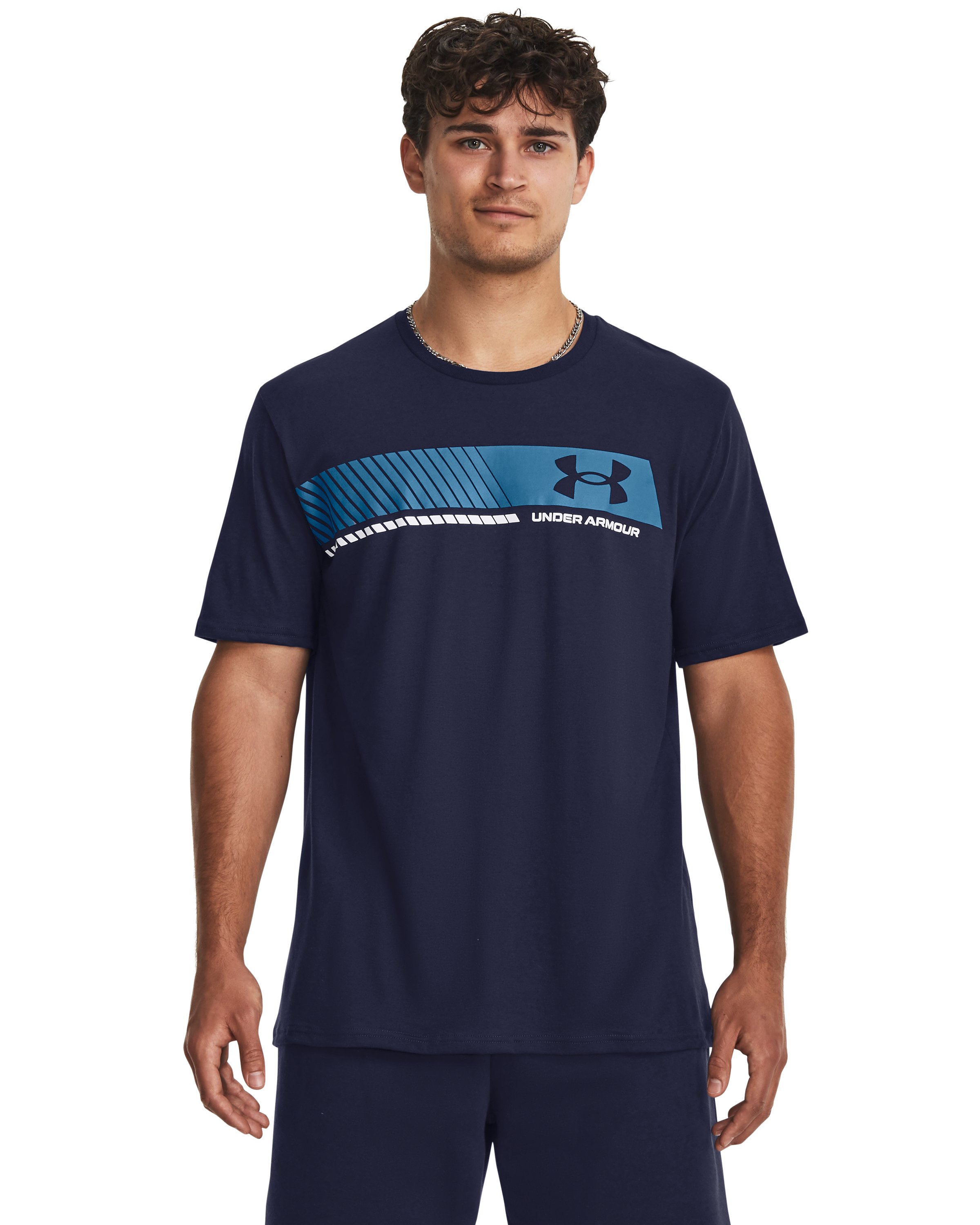 UA Left Chest Stripe Men's Short Sleeve 3