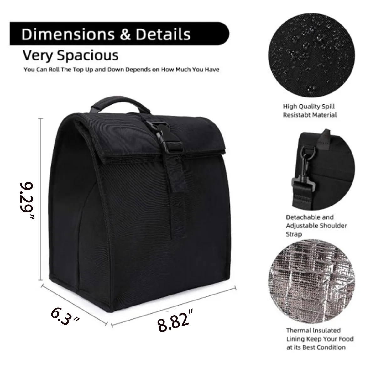 Portable Insulated Folding Lunch Bag Lightweight  Box 1