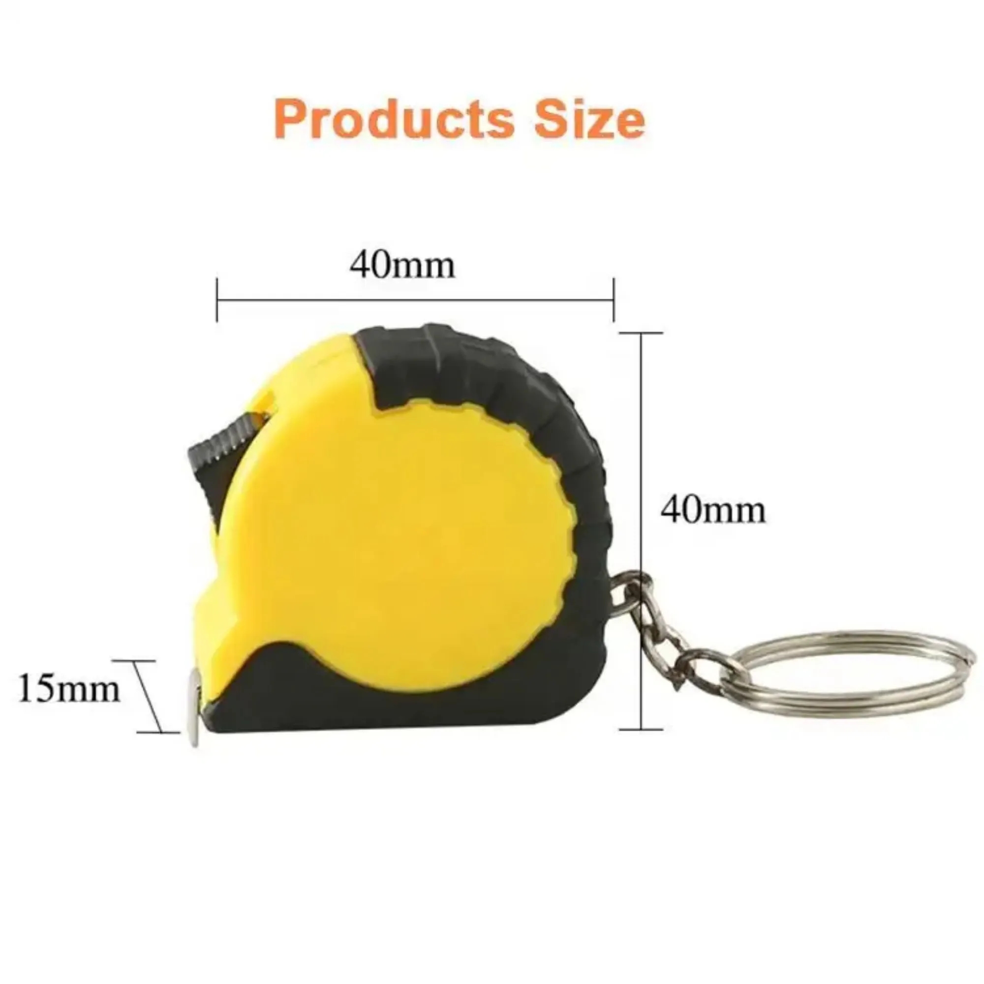Mini 3ft Metal Tape Measure With Keychain 1