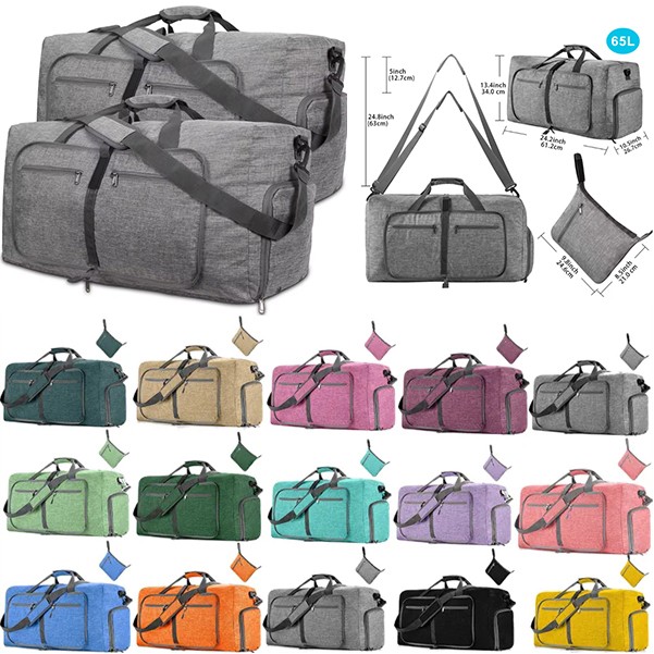 17Gal Travel Duffel Bag Water-Proof Folding Suitcase 2