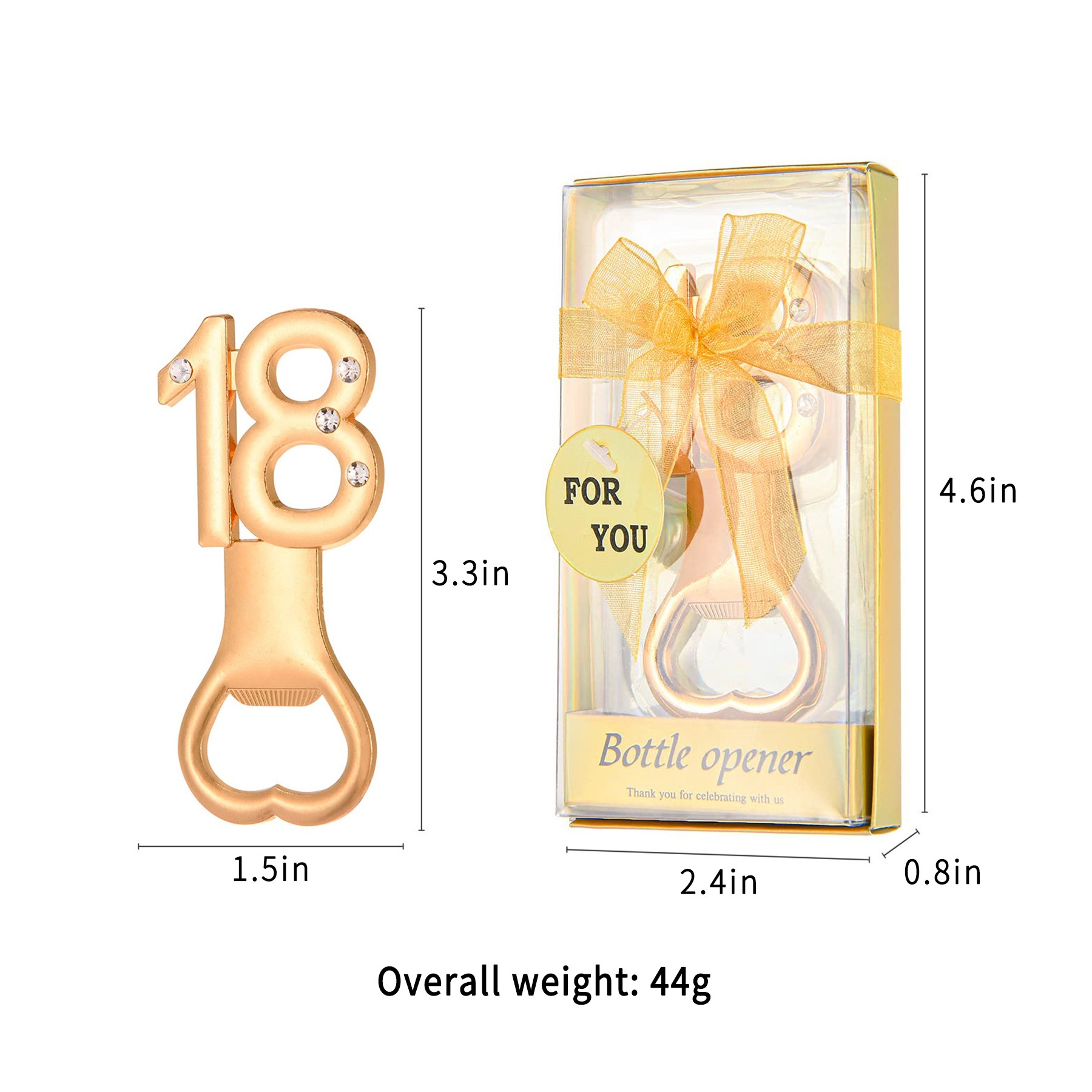 Digital Alloy Corkscrew Birthday Bottle Opener For Party Favors 7