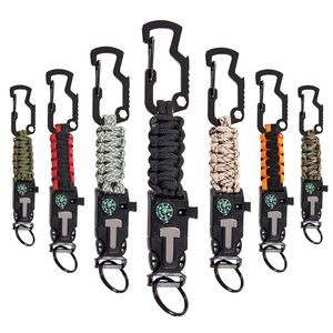 Rope Key Chain With Compass 4