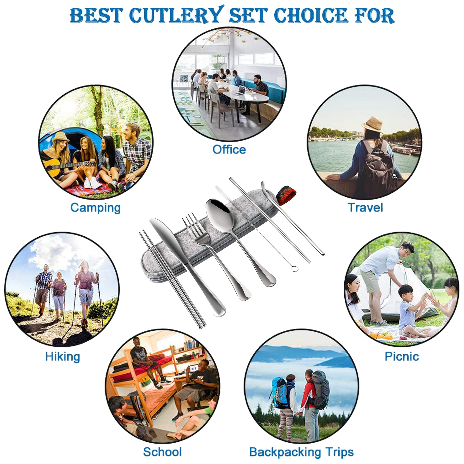 Reusable Stainless Steel Cutlery Set 3