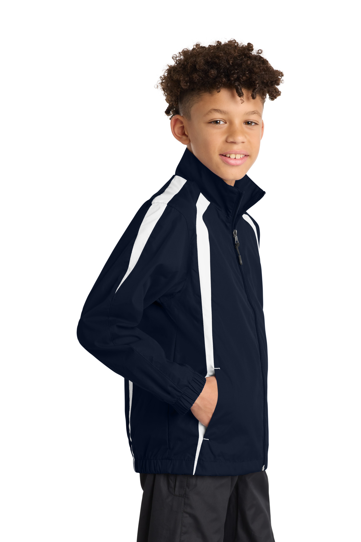 Sport-Tek Youth Colorblock Raglan Jacket. YST60 37