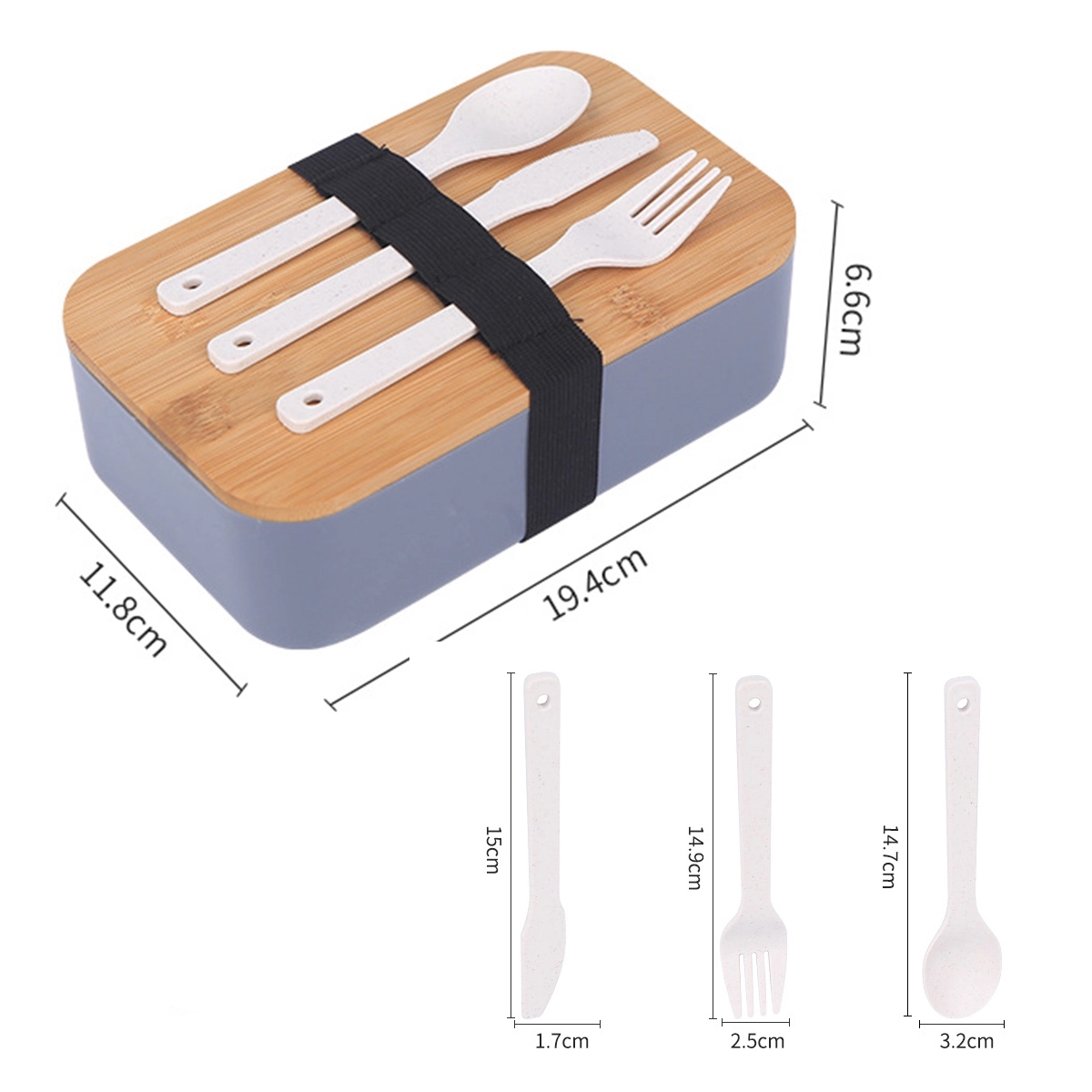 Wheat Straw Bento Box Set 2
