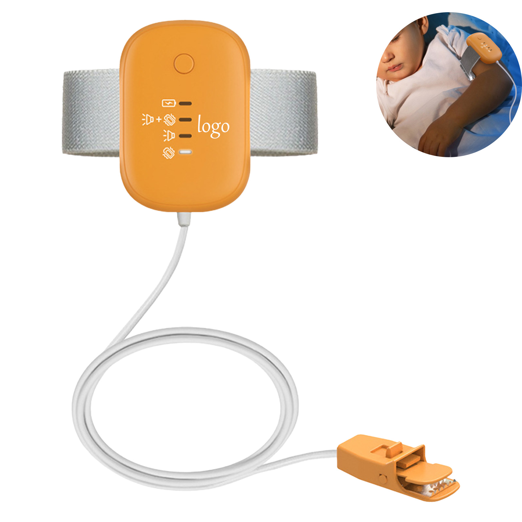 Wired Bedwetting Alarm with Clip Sensor 3