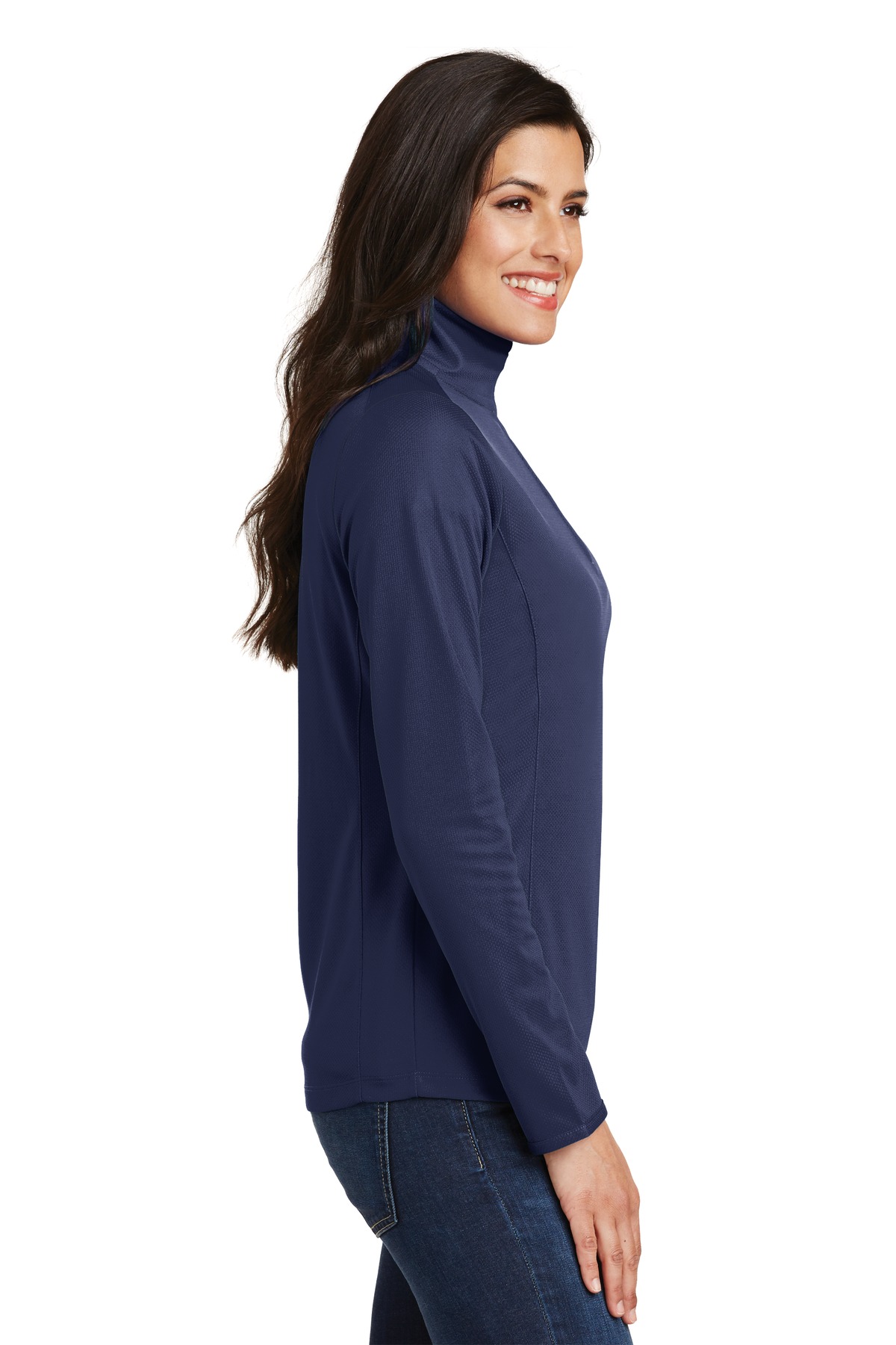 Port Authority® Women's Pinpoint Mesh 1/2-Zip 5