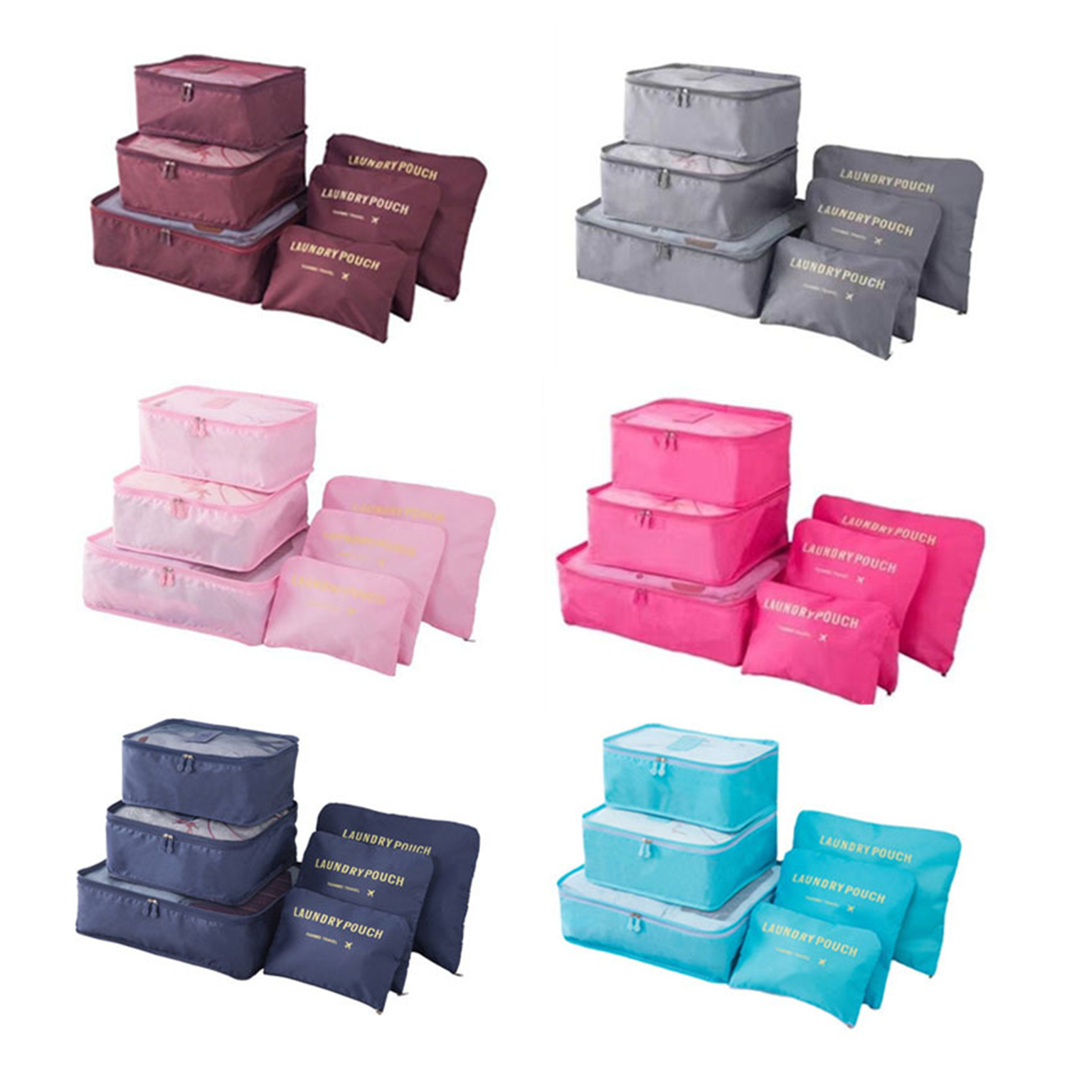 6 Pcs Travel Storage Bags 3