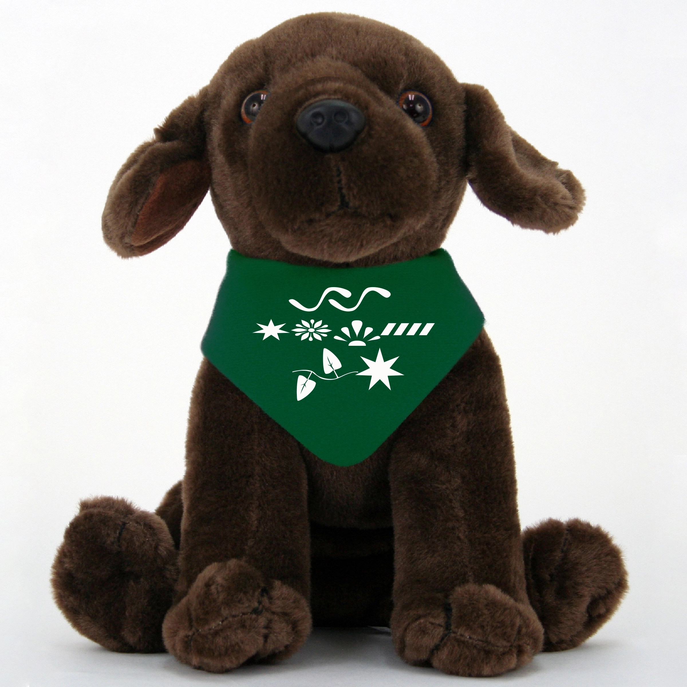 8" Medium Sitting Dog - Brown Lab