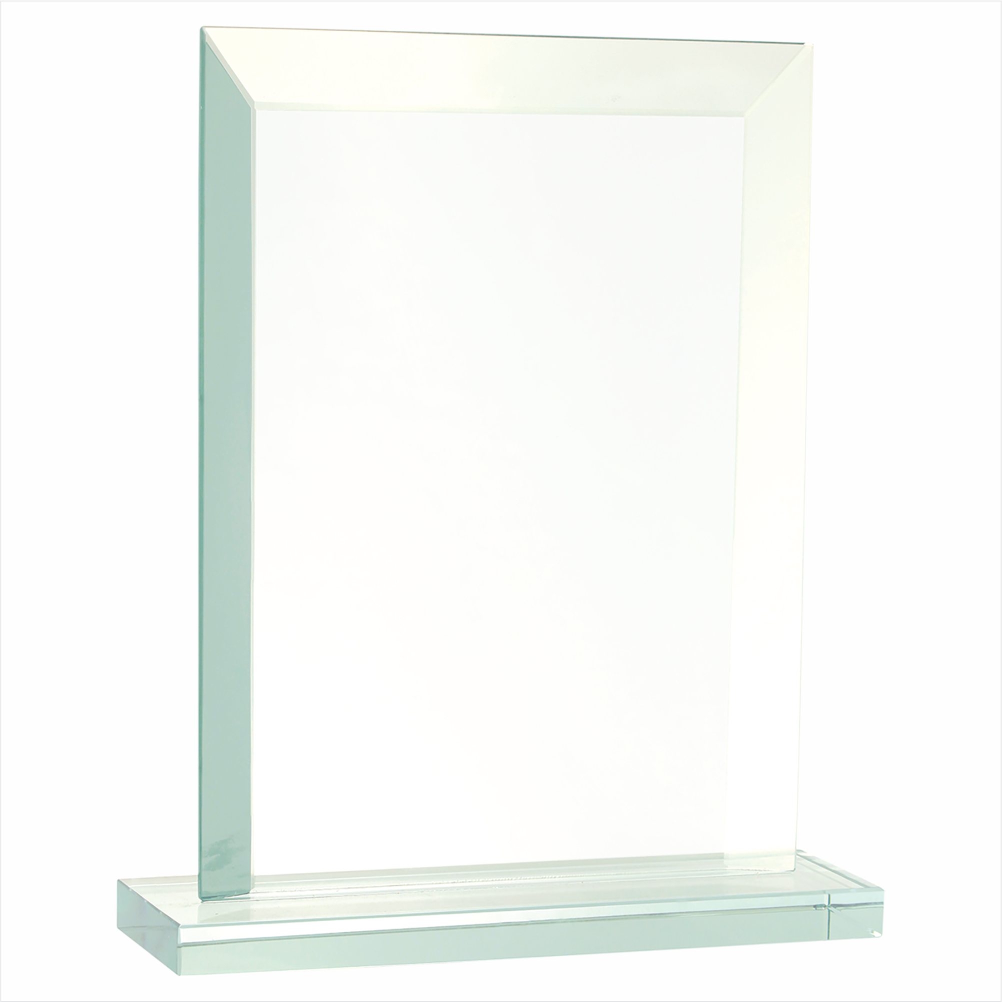 8 1/2" Rectangle Jade Glass Award 5