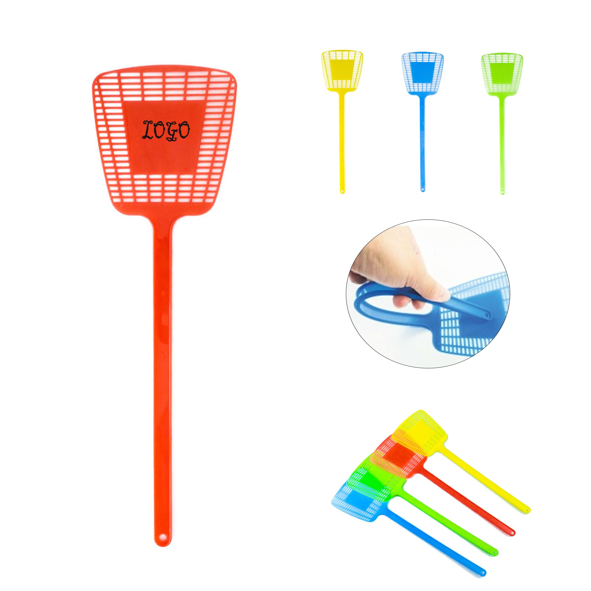 Long-handled Plastic Fly Swatter 4