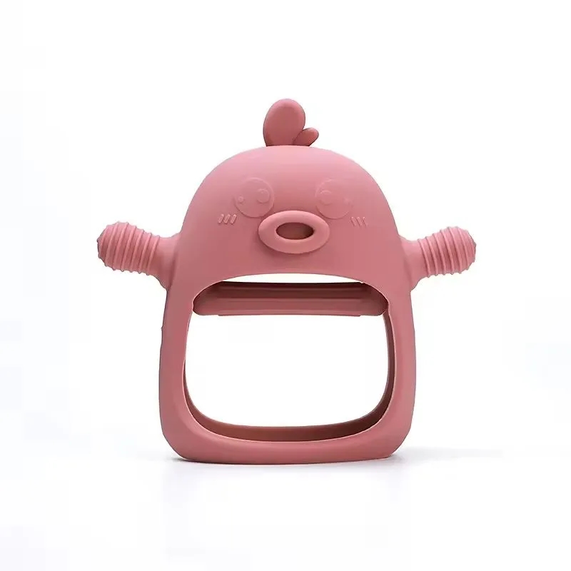 Food Grade Silicone Duckling Baby Teether 8
