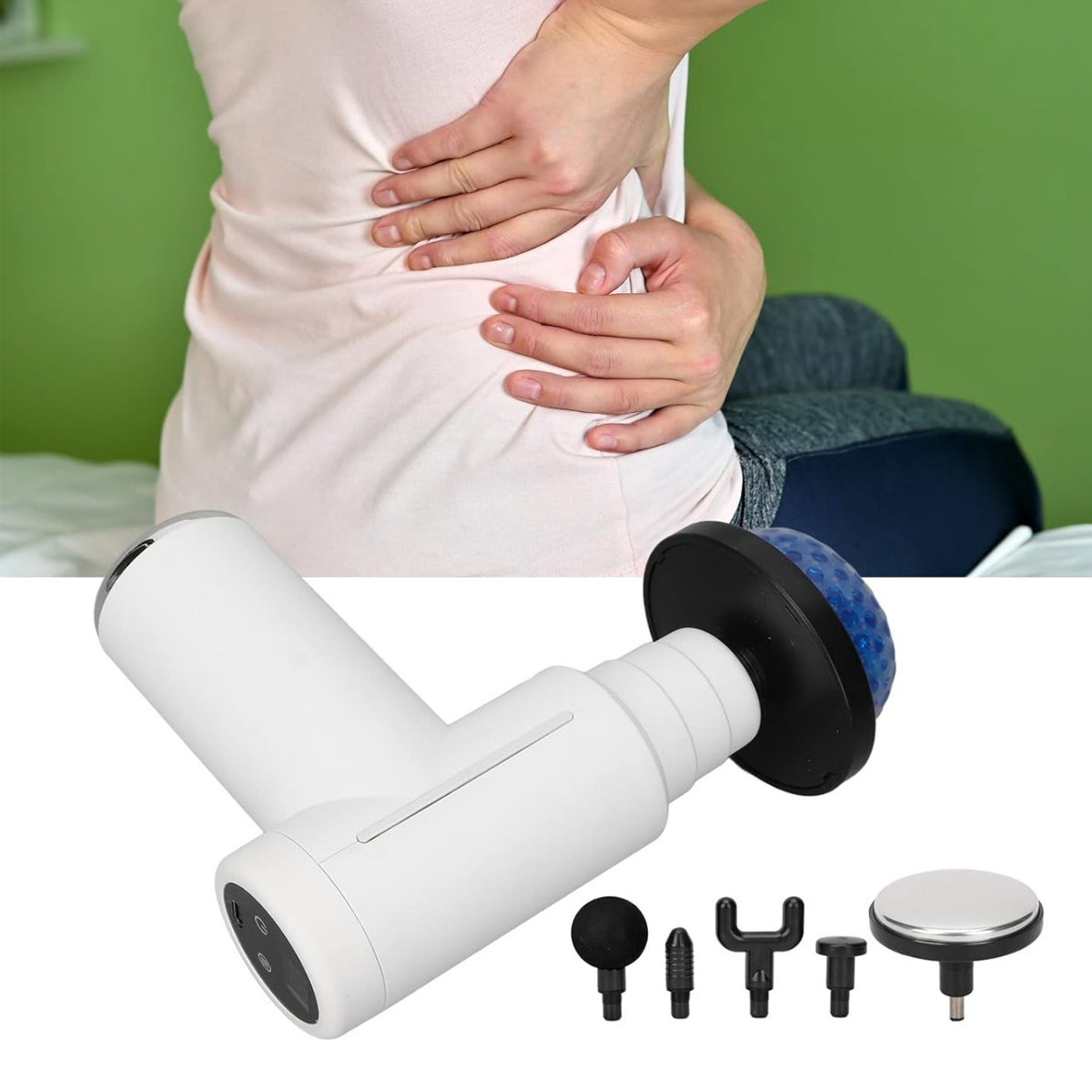 Rechargeable Massage Gun with 6 Interchangeable Heads 4
