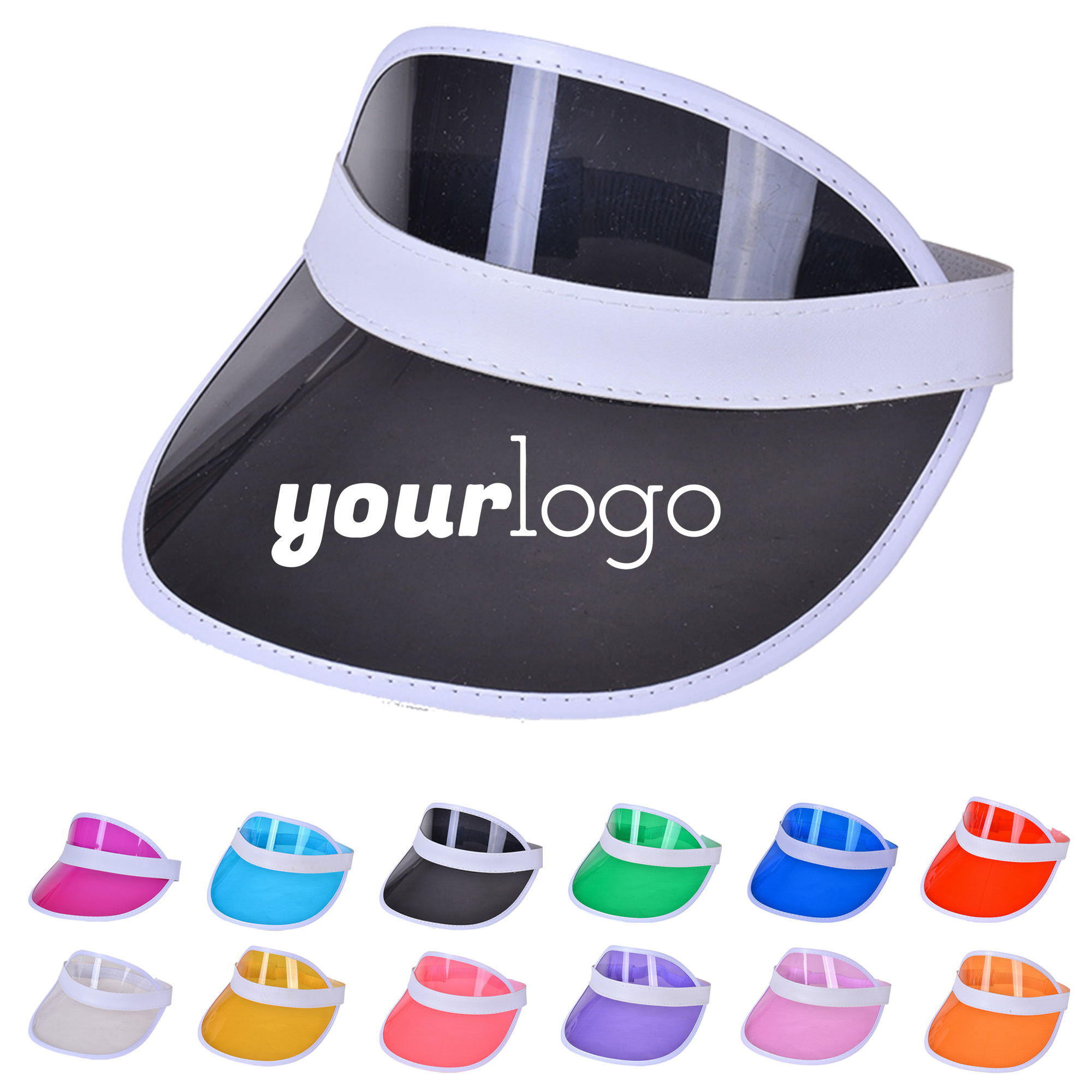 PVC See-Through Sun Visor Cap 9
