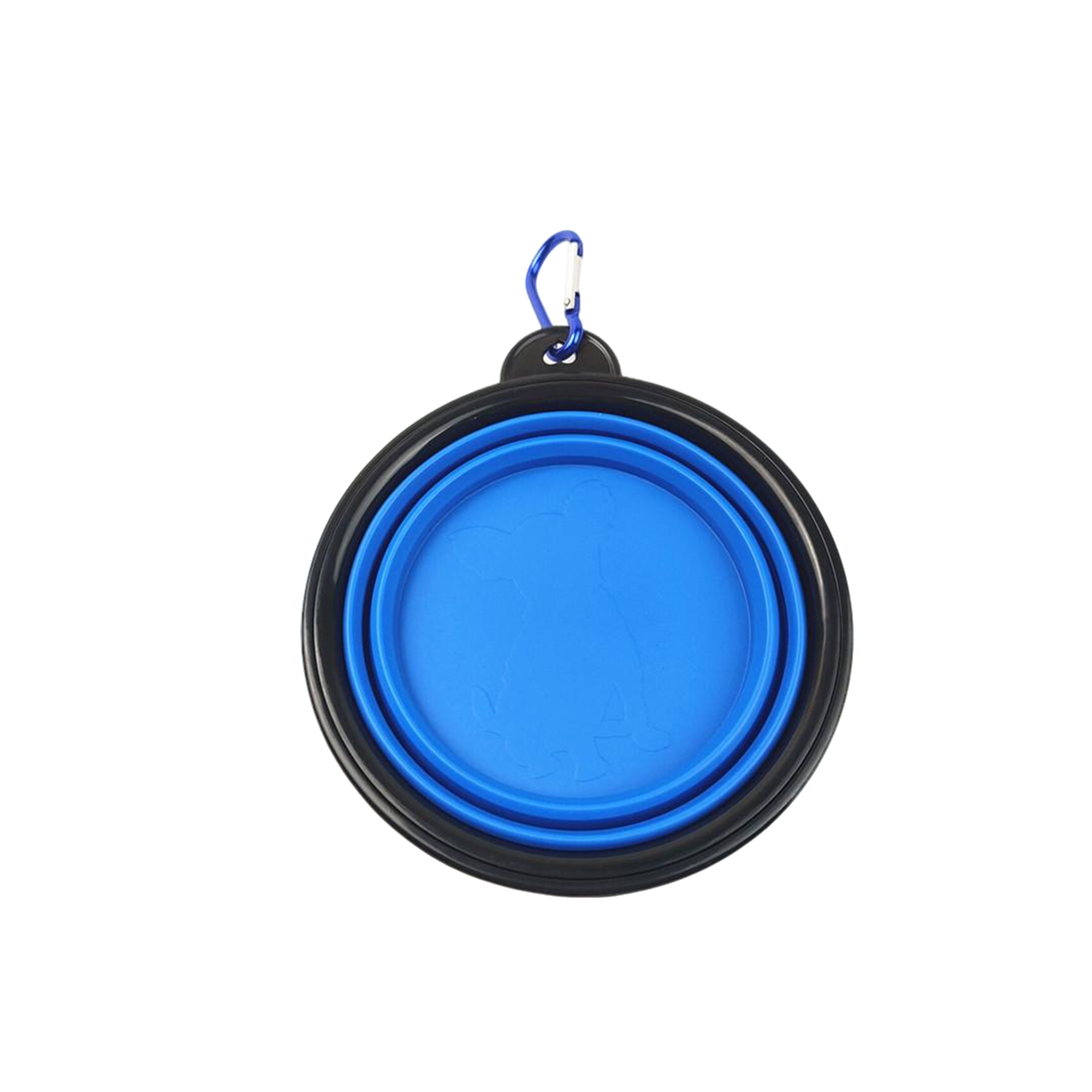 Collapsible TPE Travel Pet Bowl With Carabiner Clip 4