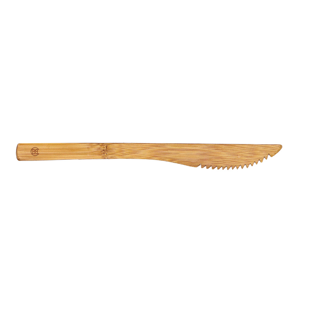 Reusable Bamboo Serrated 8" Knife, Dishwasher Safe 3