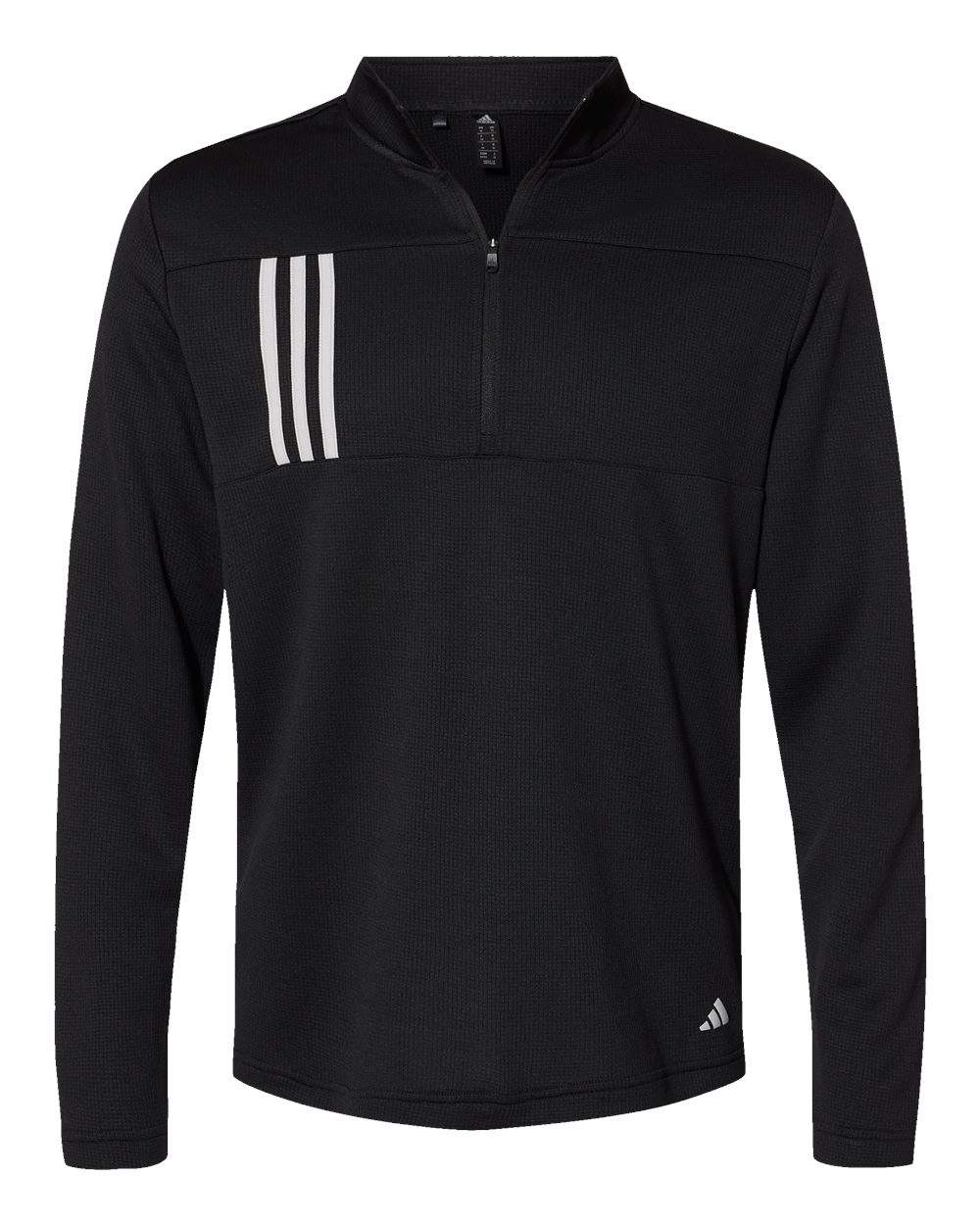 3-Stripes Double Knit Quarter-Zip Pullover