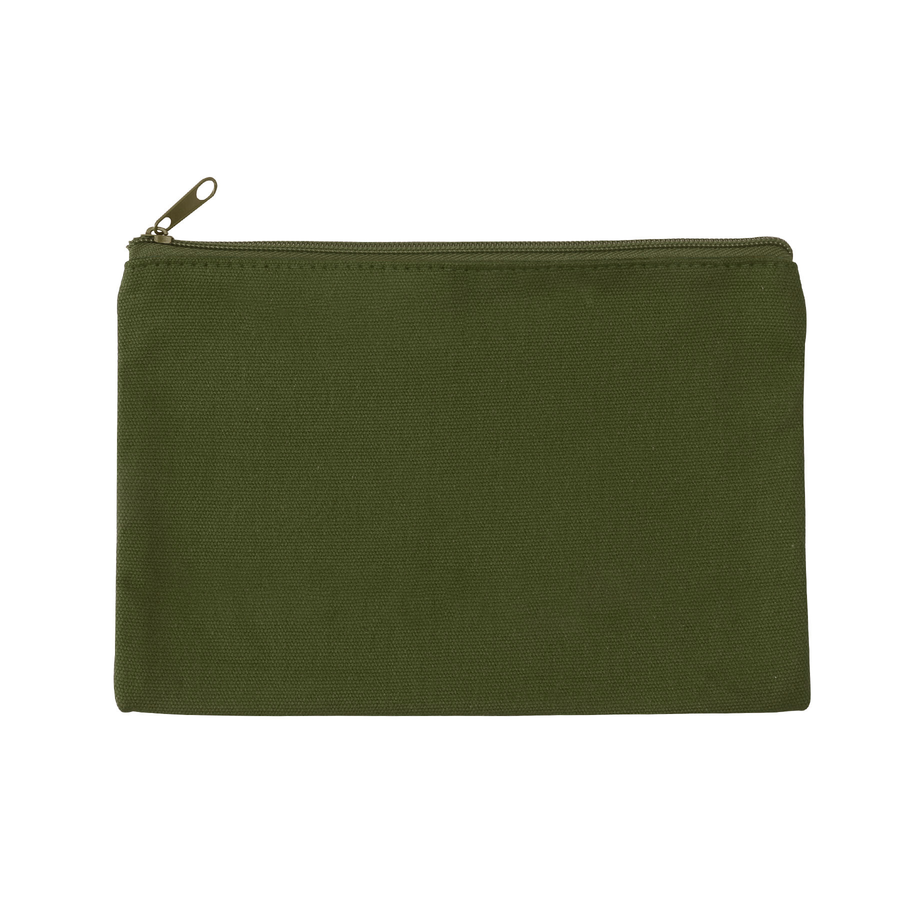 9" X 6" Cotton Canvas Zippered Pouch For Cosmetics, Toiletries & Tech Accessories 6