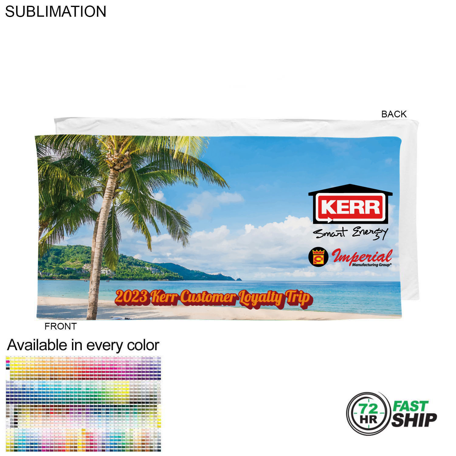 72 Hr Fast Ship - Heaviest Weight, Plush Velour Terry Cotton Blend Beach Towel, 30x60 5
